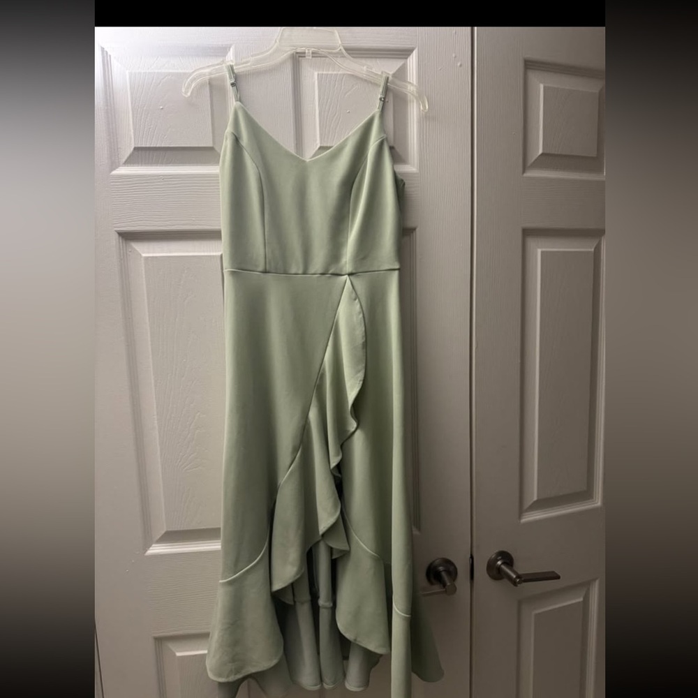Light Green Cocktail/Bridesmaids Dress - Picture 3 of 3